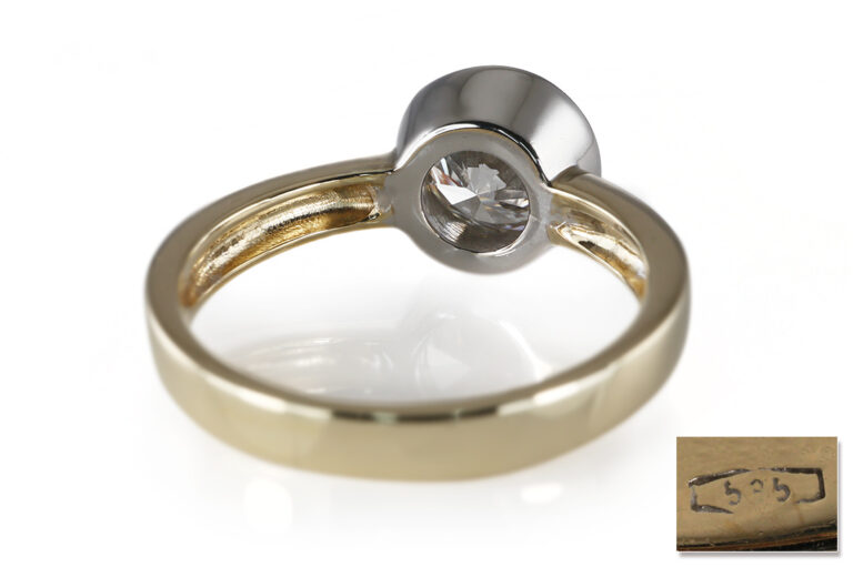 Ring vintage Brillant 1,5 ct G-H/VS2 585 Gold IGI Gutachten Gr 53 [BRORS 20578]