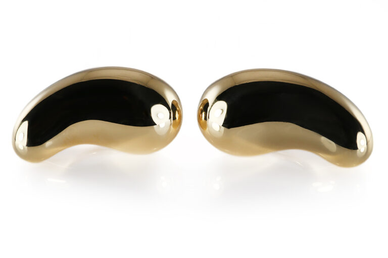 Tiffany & Co Elsa Paretti Ohrclips Teardrop groß WIE NEU 750 Gold [BRORS 20587]