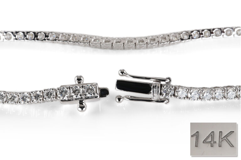 Armband * UNISEX * 72 Brillanten6,0 ct D-E 585 Gold IGI L. 21cm [BRORS 20591]