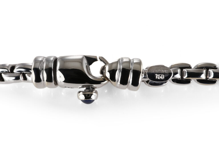 Wempe Kette (42cm) + Armband (18cm) 2 Saphire 750 Weißgold [BRORS 20597]
