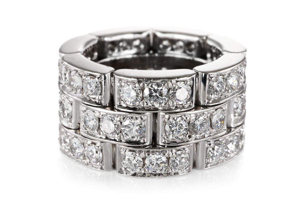 Ring 63 Brillanten 3,6 ct RIVER/VVS 750 Weißgold IGI Gr. 50 [BRORS 20602]