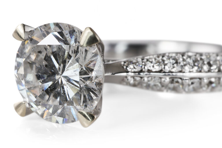 Ring 1 Brillant 1,02 ct H/P1 + 32 Brillanten 750 Gold DPL Gr. 54 [BRORS 20604]