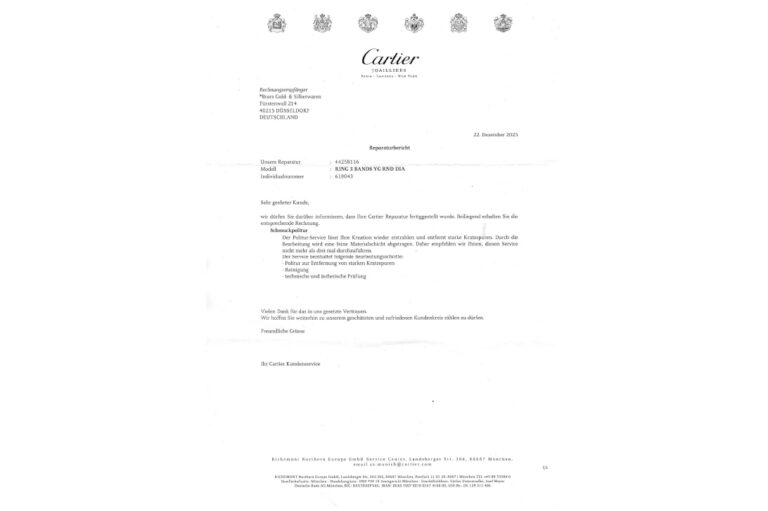 Cartier Trinity Ring 105 Billanten ca 2,1 ct TW/VVS 750 Gelbgold [BRORS 20607]