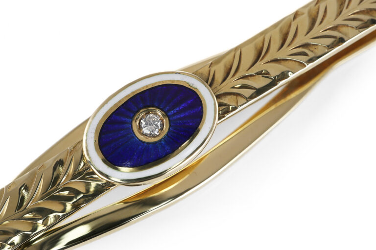 Faberge Victor Meyer Krawattenklammer limitiert 11/300 750 Gold [BRORS 20617]