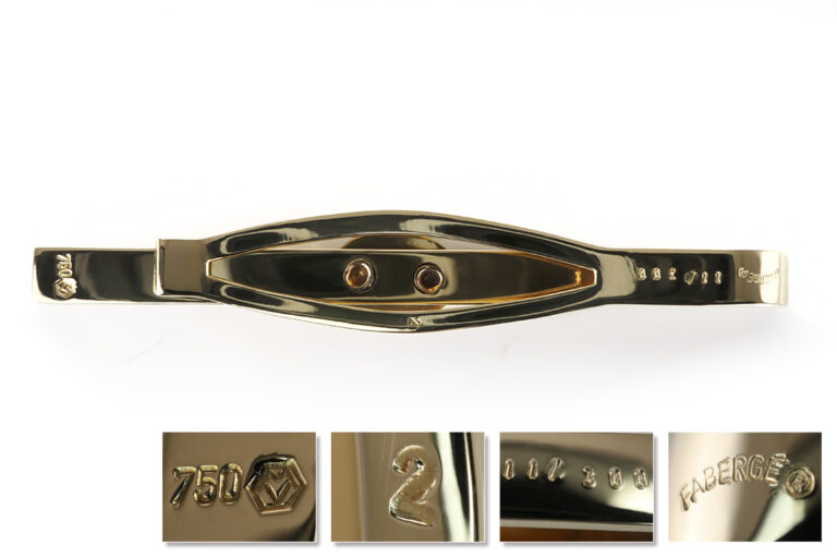 Faberge Victor Meyer Krawattenklammer limitiert 11/300 750 Gold [BRORS 20617]