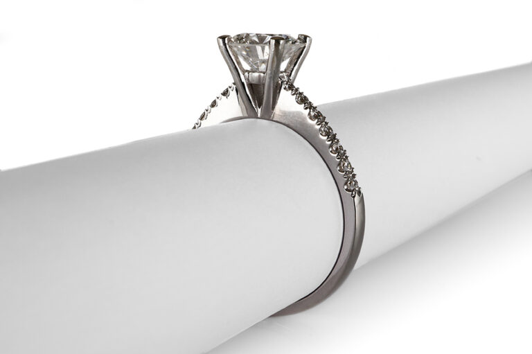 Ring 1 Brillant 1,24 ct RIVER/P1 750 Weißgold DPL Gr. 54 [BRORS 20625]