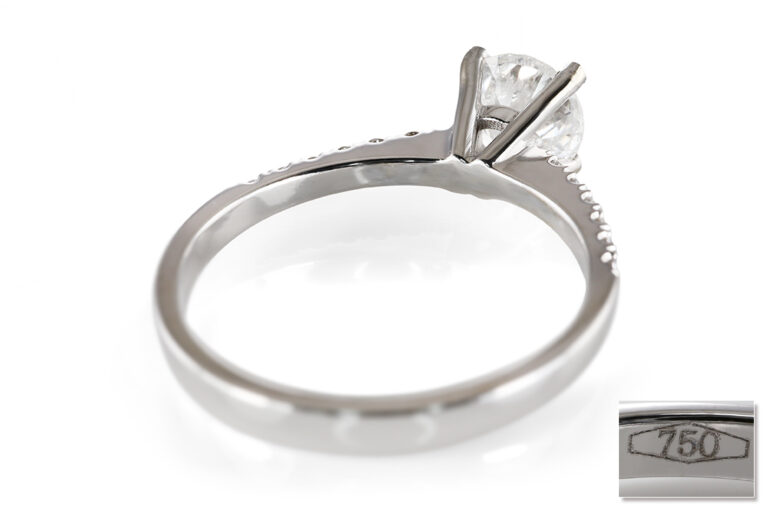 Ring 1 Brillant 1,24 ct RIVER/P1 750 Weißgold DPL Gr. 54 [BRORS 20625]