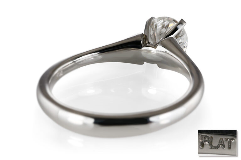 Ring 1 Brillant ca 0,98 ct TW/VS2 950 Platin DPL Gr. 52 [BRORS 20628]