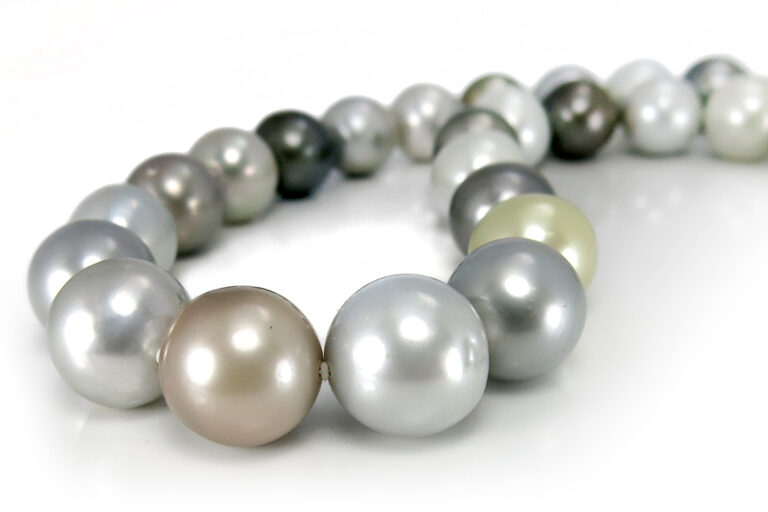 SONDERPREIS Tahitiperlenkette von Robert Wan GELLNER Weißgold IGI [BRORS 11946]