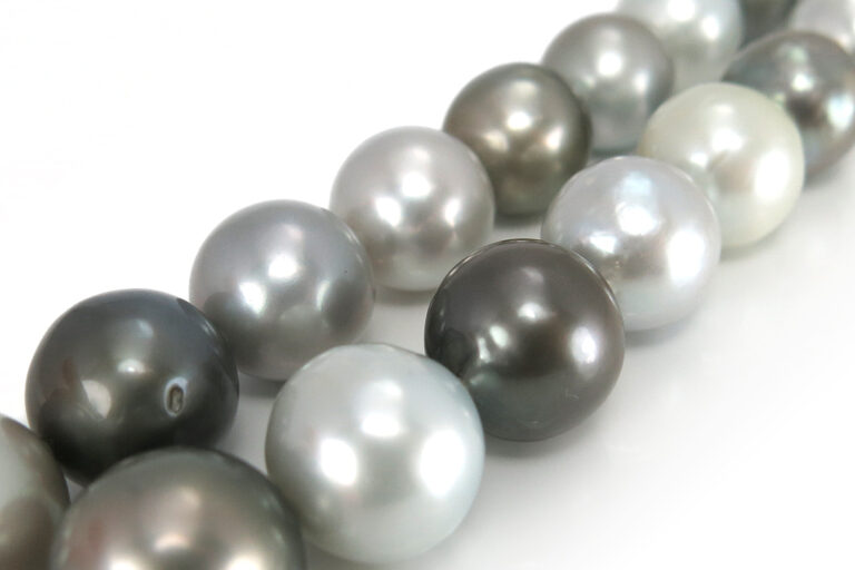 SONDERPREIS Tahitiperlenkette von Robert Wan GELLNER Weißgold IGI [BRORS 11946]