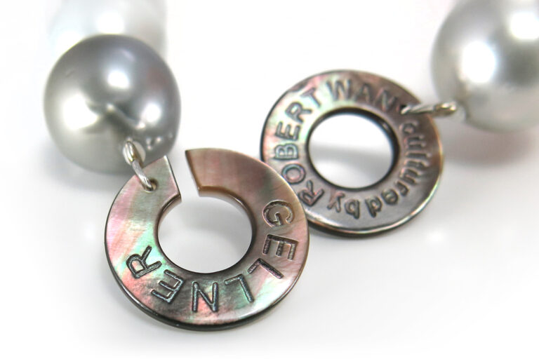 SONDERPREIS Tahitiperlenkette von Robert Wan GELLNER Weißgold IGI [BRORS 11946]