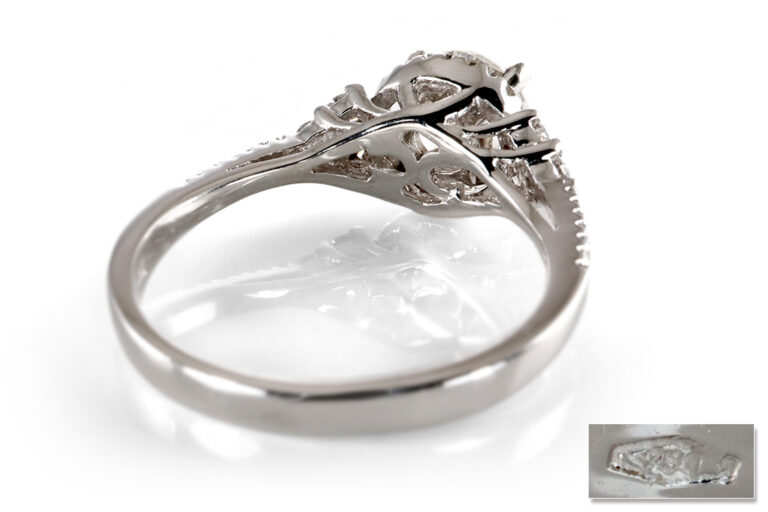 Ring Brillant ca 1,35 ct + 40 Diamanten 0,4 ct 750 Gold IGI Gr.55 [BRORS 20383]