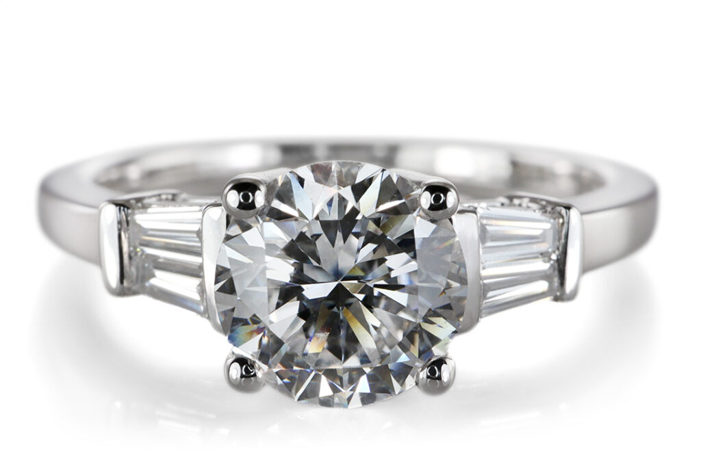 Ring 1 Brillant 1,12 ct RIVER/VS2 750 Gold IGI Gutachten Gr. 54 [BRORS 20641]