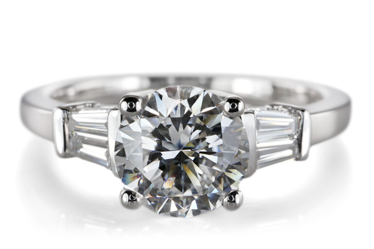 Ring 1 Brillant 1,12 ct RIVER/VS2 750 Gold IGI Gutachten Gr. 54 [BRORS 20641]