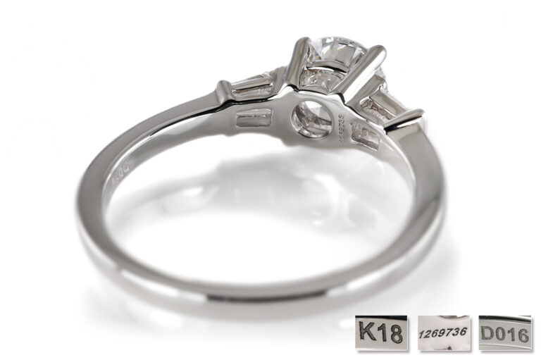 Ring 1 Brillant 1,12 ct RIVER/VS2 750 Gold IGI Gutachten Gr. 54 [BRORS 20641]