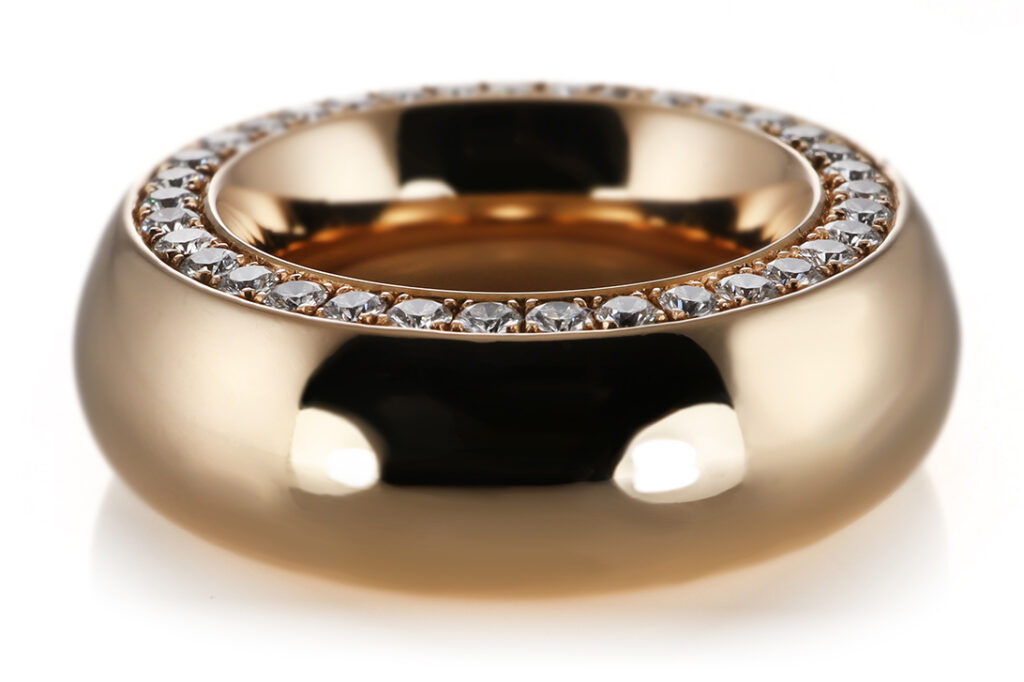 Ring SCHUBART 34 Brillanten ca 1,1 ct TW/VVS 750 Gelbgold Gr. 56 [BRORS 20645]