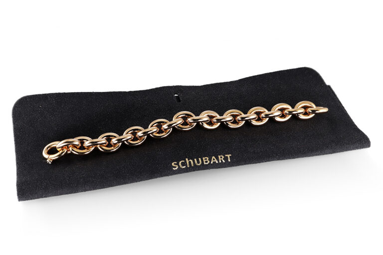 Schubart Armband 1 Brillant ca 0,12 ct TW/VVS Gold L.21,0 cm [BRORS 20650]