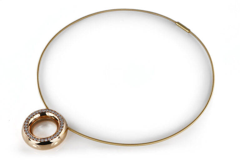 Niessing Schnur + Schubart Anhänger 33 Brillanten ca 1 ct 750 Gold [BRORS 20654]