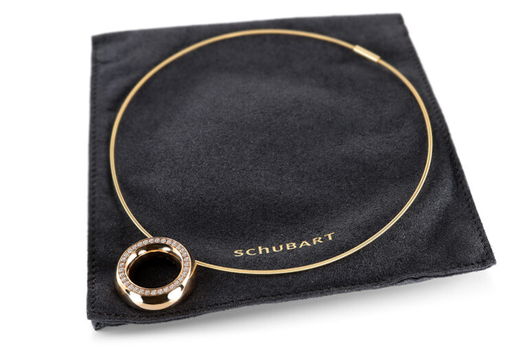 Niessing Schnur + Schubart Anhänger 33 Brillanten ca 1 ct 750 Gold [BRORS 20654]