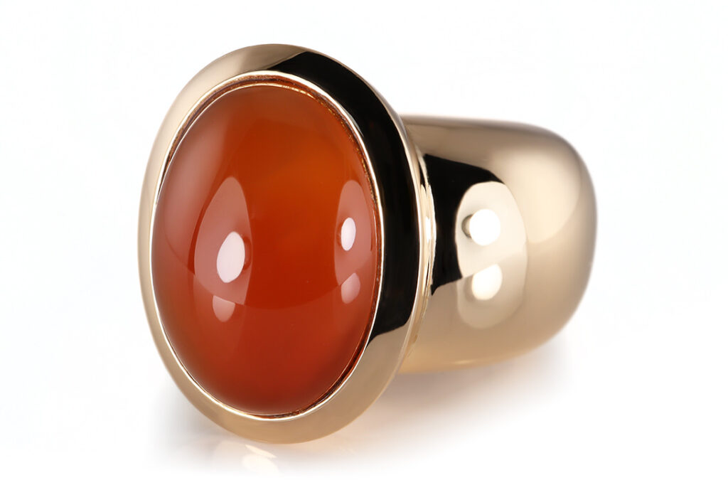 Ring Schubart 1 Karneol ca 30,0 ct. 750 Gelbgold Gr. 57 [BRORS 20664]