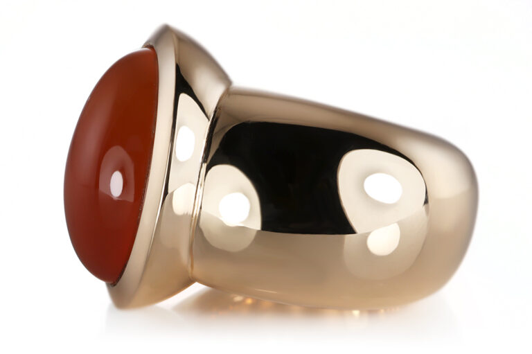 Ring Schubart 1 Karneol ca 30,0 ct. 750 Gelbgold Gr. 57 [BRORS 20664]