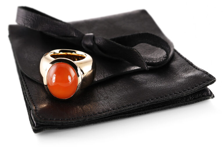 Ring Schubart 1 Karneol ca 30,0 ct. 750 Gelbgold Gr. 57 [BRORS 20664]