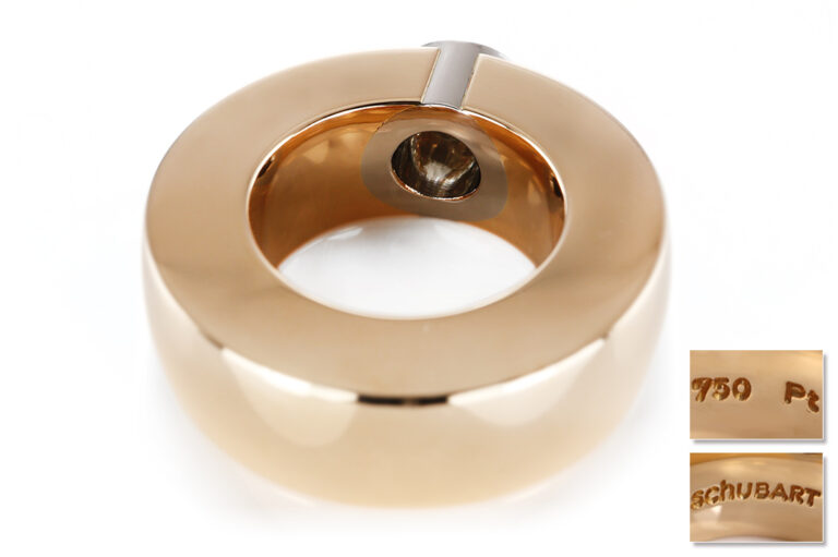 Schubart Ring 1 Brillant 0,50 ct J/VS1 750 / PT Gr. 55 GIA [BRORS 20667]