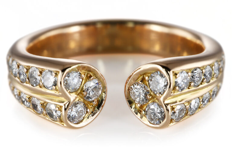 Ring SCHUBART vintage 30 Brillanten 0,47 ct 750 Gelbgold Gr. 51 [BRORS 20678]