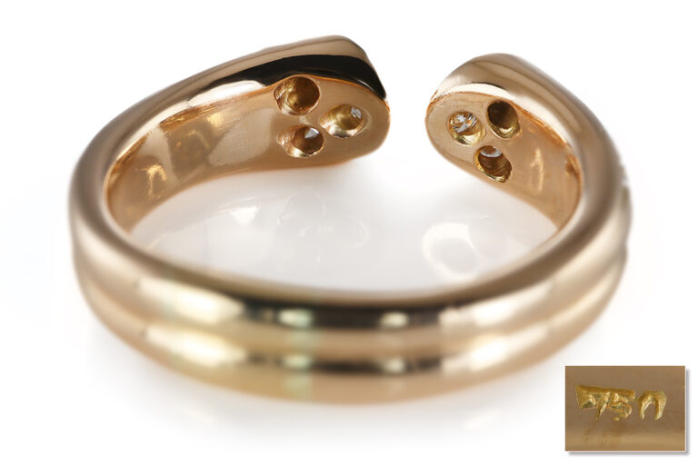 Ring SCHUBART vintage 30 Brillanten 0,47 ct 750 Gelbgold Gr. 51 [BRORS 20678]