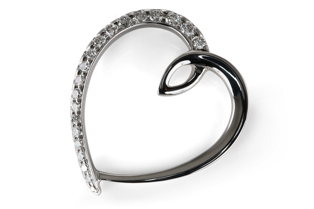 WEMPE Herz Anhänger BY KIM 20 Brillanten ca. 0,46 ct.TW/SI 750 Gold[BRORS 20685]