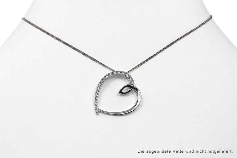 WEMPE Herz Anhänger BY KIM 20 Brillanten ca. 0,46 ct.TW/SI 750 Gold[BRORS 20685]