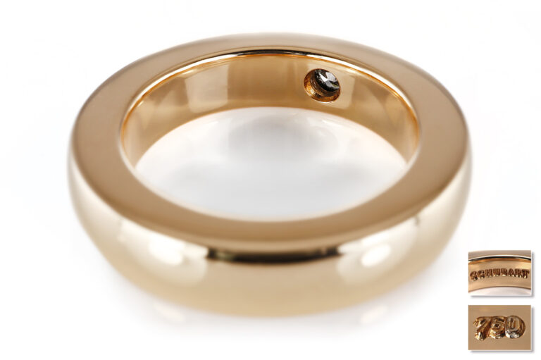 Schubart Ring 1 Brillant ca. 0,15 ct TW/VS 750 Gold Gr. 57 [BRORS 20695]
