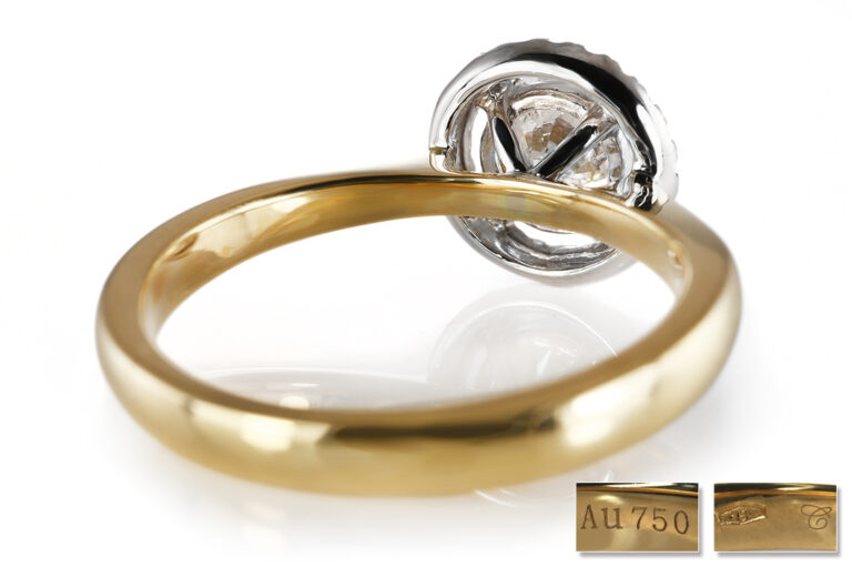 Ring 1 Brillant 1,0 ct RIVER/P1 + Brillanten 750 Gold DPL Gr. 52 [BRORS 20712]