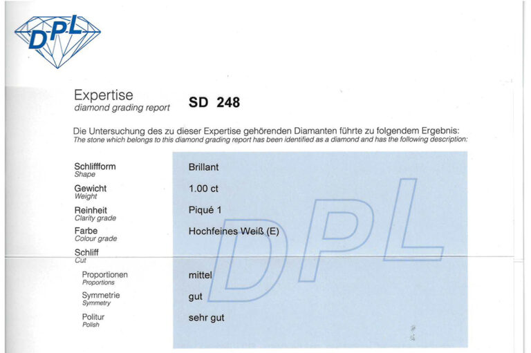 Ring 1 Brillant 1,0 ct RIVER/P1 + Brillanten 750 Gold DPL Gr. 52 [BRORS 20712]
