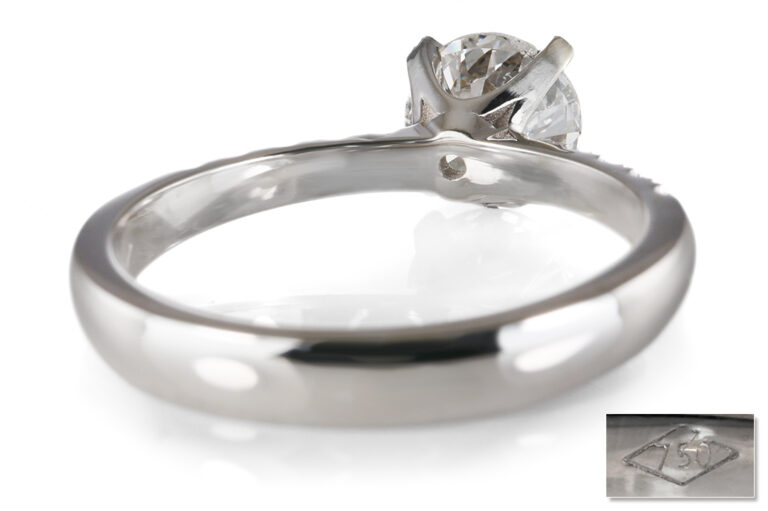 Ring 1 Brillant 1,42 ct H/P1 + 10 Brillanten 750 Gold DPL Gr. 54 [BRORS 20715]