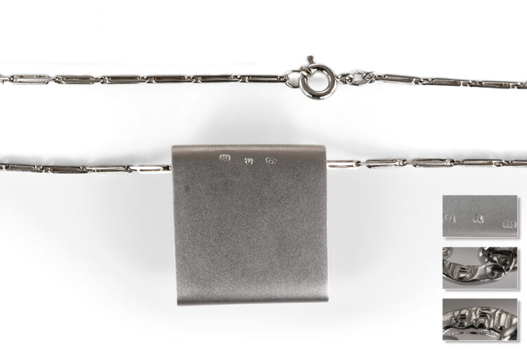 Flogaus Anhänger Turmalin türkis ca 1,0 ct + Kette 950 Platin [BRORS 20723]