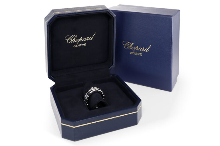 Chopard Ring ICE CUBE 16 Brillanten 750 Weißgold Gr 55 WIE NEU [BRORS 20724]