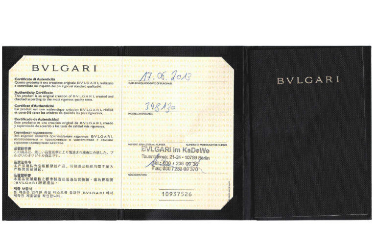 Bvlgari Ohrstecker INTARSIO 2 Brillanten Perlmutt 750 Rosegold [BRORS 20725]