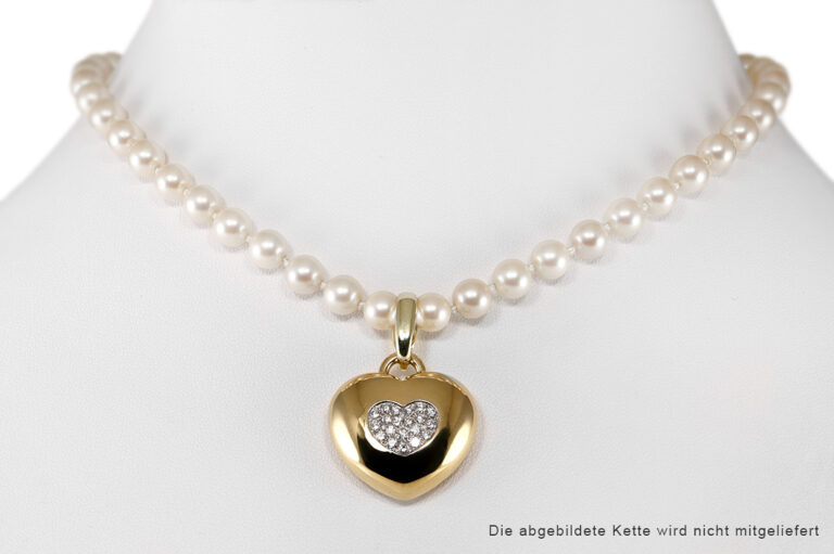 WEMPE Herz Anhänger 20 Brillanten ca. 0,42 ct lupenrein 750 Gold [BRORS 20729]