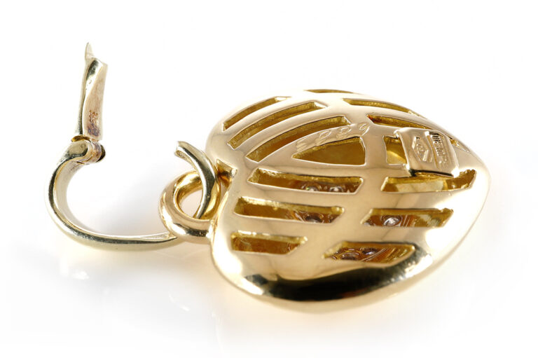 WEMPE Herz Anhänger 20 Brillanten ca. 0,42 ct lupenrein 750 Gold [BRORS 20729]