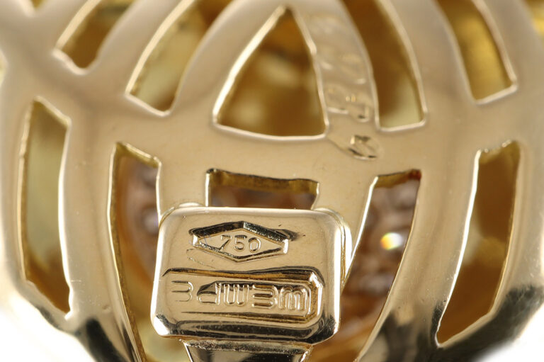 WEMPE Herz Anhänger 20 Brillanten ca. 0,42 ct lupenrein 750 Gold [BRORS 20729]