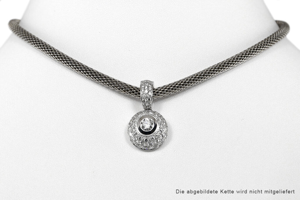 WEMPE Brillant Anhänger 66 Brillanten ca 1,8 ct IF-SI 750 Gold [BRORS 20730]