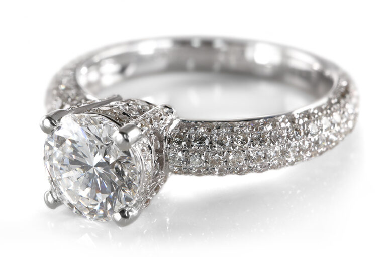 Ring Einkaräter Brillant 1,0ct River/Lupenrein +164 Brillanten HRD [BRORS 20732]