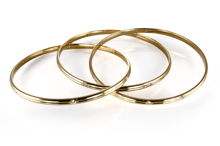 Seltener Cartier Trinity Armreif 18 Billanten 0,45 ct 750 Gelbgold [BRORS 20743]