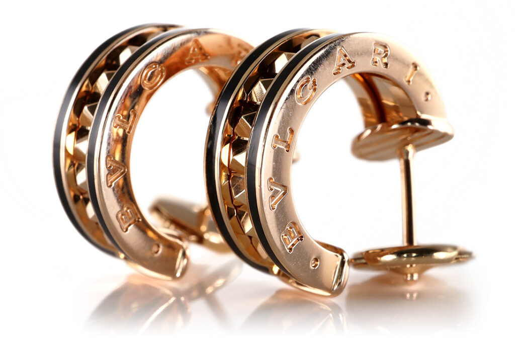 Bvlgari Ohrstecker B-Zero 1 "Rock" Ref 357567 750 Rosegold Gr L [BRORS 20745]