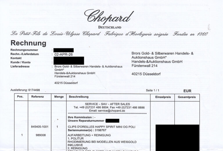 Ohrstecker Chopard Happy Spirit 2 Brillanten 0,2 ct 750 Weißgold [BRORS 20747]