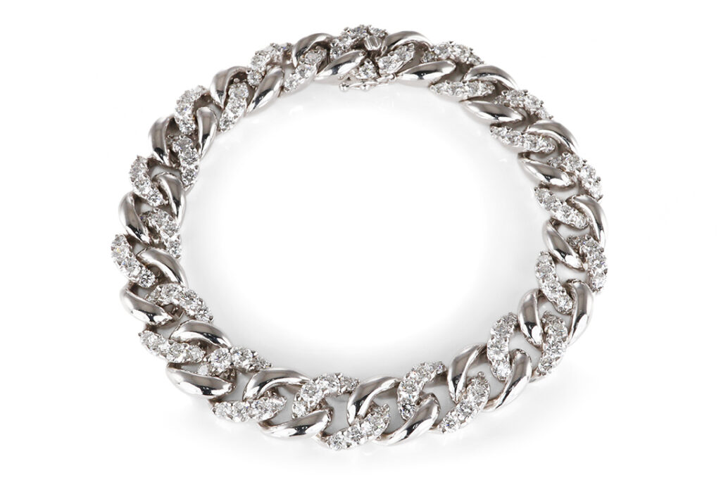 Panzerarmband WEMPE 112 Brillanten 6,23 ct LUPENREIN 750 Full Set [BRORS 20748]