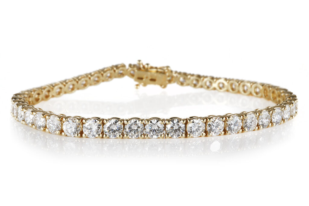 SONDERPREIS Tennisarmband 45 Brillanten 8,9 ct River-TW/VS-VVS IGI [BRORS 20754]