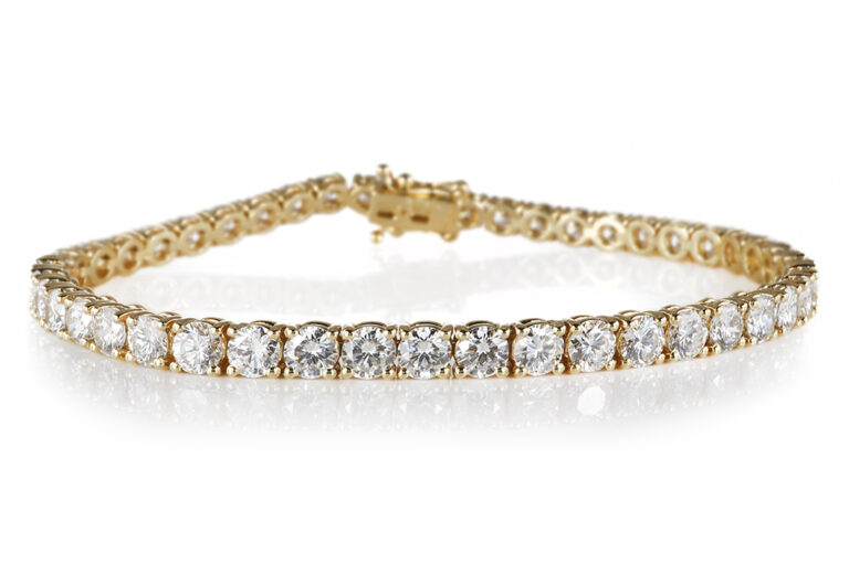 SONDERPREIS Tennisarmband 45 Brillanten 8,9 ct River-TW/VS-VVS IGI [BRORS 20754]