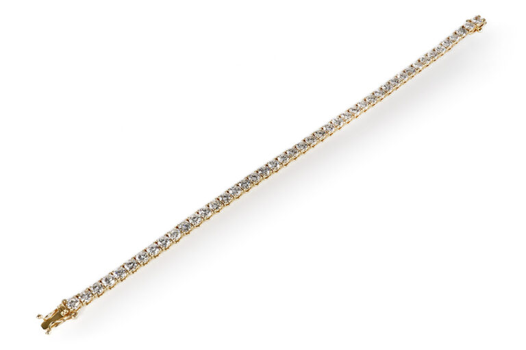 SONDERPREIS Tennisarmband 45 Brillanten 8,9 ct River-TW/VS-VVS IGI [BRORS 20754]